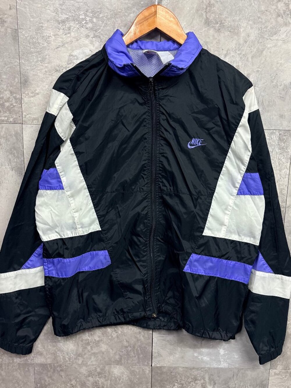 Vintage Nike Windbreaker Men's M Purple 90s